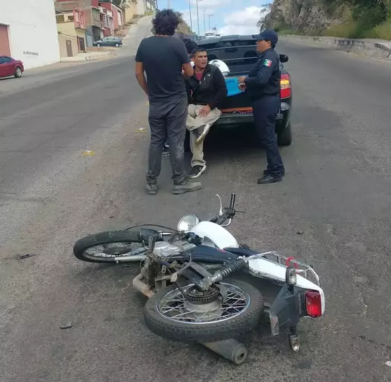MOTOCICLISTA ACCIDENTADO EN EL PERISUR